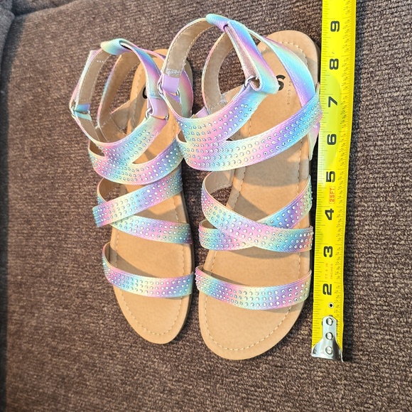 SO BRAND WOMENS MULTI COLOR STRAPPY SANDALS WITH BEADED EMBELLISHMENTS SIZE 5 - Picture 11 of 11